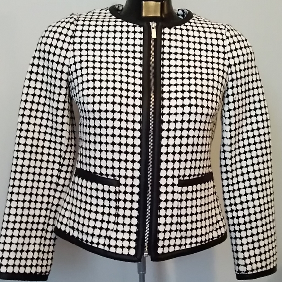 Banana Republic Jackets & Blazers - HOST PICK- Banana Republic Jacket~Leather (Vegan) Trim